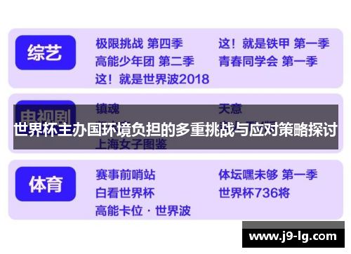 世界杯主办国环境负担的多重挑战与应对策略探讨